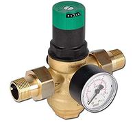 Honeywell VÁLVULA REDUCTORA DE PRESIÓN CON MANÓMETRO, FILTRO Y VASO TRANSPARENTE - 1/2" - TMAX 40ºC - PE 16 BAR - PS 1,5 6 BAR - KVS 2,4 - D06F-1/2AM 220 x 178 x 90