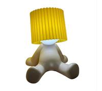 Honfitat Petite Lampe de Bureau pour Garçon Timide pour Amis Cadeau Couple Amusant Décoration Intérieure Drôle Ornements Veilleuse de Chevet (Jaune)