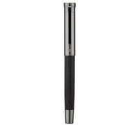 HONG DIAN 1866 Stylo-plume à pointe fine et souple Motif nœud chinois sculpté Design rétro en bois d'ébène avec coffret en métal