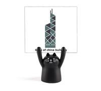 Hong Kong Banque de Chine Art Déco Mode Mémo Titulaire Cartoon Chat Noir Décoration