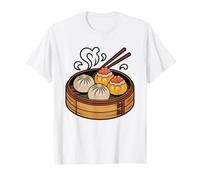Hong Kong Chariot Dim Sum Yum Cha Panier Vapeur en Bambou du T-Shirt