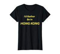 Hong Kong, Je préfèrerais y être T-Shirt Graphique avec Valeur