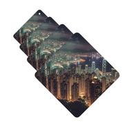 Hong Kong Lot de 4 cartes parfumées à suspendre pour voiture, aromathérapie longue durée, pour armoire, salle de bain, voiture, miroir intérieur