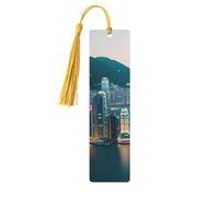 Hong Kong Lot de 5 marque-pages artistiques pour femme, pompons en bois, fournitures d'étude