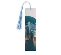 Hong Kong Lot de 5 marque-pages artistiques pour femme, pompons en bois, fournitures d'étude