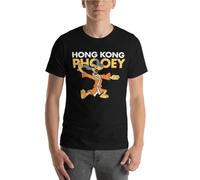 Hong Kong Phooey Saturday Morning Cartoons Adult fit Cotton Graphic Tee shirtBlackXL
