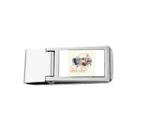 Hong Kong Urban Construction Environment Slim Money Clip Holder Stainless Holder Pocket Wallet