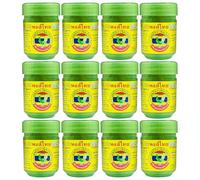 Hong Thai Inhalateur Hongthai Marque Aromathérapie Essentielle, Bouteille Verte - 12 x 40 g (Pack de 12)