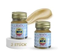 Hong Thai Lot de 2 baumes et crèmes aux herbes | Bienfaisant en cas de tensions, de tensions musculaires et de piqûres d'insectes | Huiles essentielles pour une utilisation ponctuelle | Pour le dos