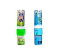 Hong Thai Lot de 2 échantillons d'arômes végétaux thaïlandais avec huiles essentielles, vert et bleu