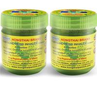 Hong Thai Lot de 2 inhalateurs à base de plantes pour relaxation et soulagement du stress, des vertiges, du brouillard cérébral et des migraines 25 g