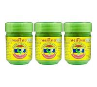 Hong Thai - Lot de 3 Inhalateurs Thaï 10g | Herbes Naturelles Thaïlandaises | Anti-Stress, Anti-Migraine & Décongestionnant Nasal | Inhalateur Bien-Être & Relaxation