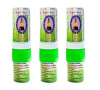 Hong Thai Lot de 3 stylos à parfum traditionnel à base de plantes 100 % naturel Vert