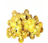 HONGBA Guirlande lumineuse solaire à bulles, télécommande, 8 Modes, étanche, rechargeable, guirlande for Patio, jardin, fête, décoration de noël(Warm,32m 300 lamps-31V)