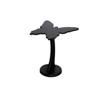 hongchenke34 Table D'appoint pour Canapé Table d'appoint de canapé Vintage, Table Rangement Mobile, Basse élégante, Chevet en Bois(Noir)