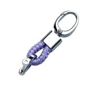 HONGDaFA Porte-clés Voiture pour Mercedes-Benz CL203 C180 C200 C220 C230 C320 C350 C30 AMG C32 AMG Coupe 2001-2006, Porte Clés Personnalisé Anneau de Clé Résistant Accessoire Clés de Voiture,Purple