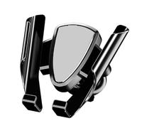 HONGDaFA Support Téléphone Voiture pour Fiat Bravo 2008-2012, Bouche D'aération Porte Téléphone Voiture Porte Support Ventilation, Space Silver