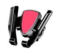 HONGDaFA Support Téléphone Voiture pour Fiat Bravo 2008-2012, Bouche D'aération Porte Téléphone Voiture Porte Support Ventilation,Cola Red