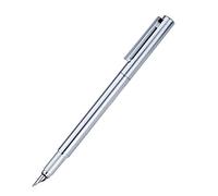 Hongdian 516 Stylo-plume en acier inoxydable à pointe fine, design classique avec convertisseur et pochette pour stylo