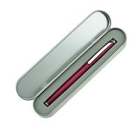 HongDian 525 Stylo-plume en métal violet à pointe courbée pour calligraphie Fude 0,6 mm avec convertisseur et coffret en métal