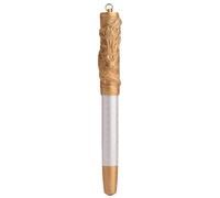 Hongdian A24 Stylo plume à pointe fine, blanc neige et dragon doré