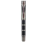 Hongdian D5X Stylo-plume, gravure de totem chinois rétro de la dynastie Qin, écriture fluide avec convertisseur et coffret stylo, pointe fine, noir
