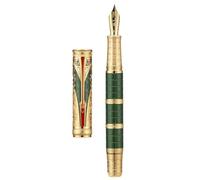 Hongdian D5X Stylo-plume Vert Qin Dynasty Stylo-plume à pointe fine lisse avec convertisseur et coffret