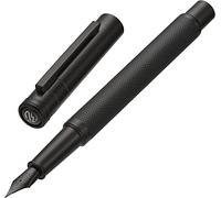 Hongdian Forest Stylo-plume à pointe extra fine Design classique avec convertisseur et étui en métal Noir mat