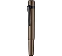 Hongdian M2 Black Forest Mini Fountain Pen, Medium Soft Nib And Elegant Shape Aluminium Short Pocket Fountain Pen (Caramel Brown)