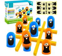 HONGECB Jeu de Tic Tac Toe, 2 Joueurs Jeux de Société Tic Tac Toe Big Eat Small Game, Parents Enfants Interaction Jeux, Jeux de Plateau Classique, Jeu de société Familial Classique