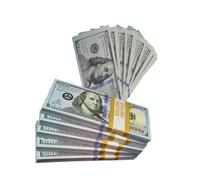 HONGECB Prop Money Dollar, Copier de l'Argent, Faux Billets pour Films, Jouets en Espèces, Farces, Jeux de Casino - 120 Pièces de 100$