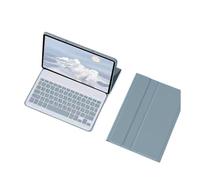 HongHeFu Accessoires, Detachable Keyboard Tablet Leather Case Suitable for Honor X8-10.1 inch(Keyboard+Fog Blue)
