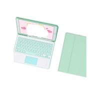 HongHeFu Accessoires, Tablet Protective Case with Keyboard and Mouse Set Suitable for iPad 11th Gen/10th Generation 10.9-inch Universal(Square Touch Keyboard+Green)