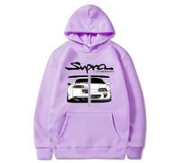 Honghuang Anime Initial D Supra Sweats À Capuche Hommes Manga Imprimer Lâche Casual Manches Longues Style Japonais Casual Sweat