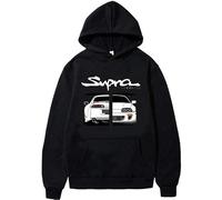 Honghuang Anime Initial D Supra Sweats À Capuche Hommes Manga Imprimer Lâche Casual Manches Longues Style Japonais Casual Sweat