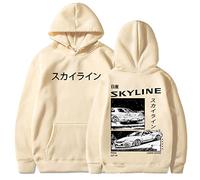 Honghuang Initial D Anime AE86 Sweats À Capuche Unisexe R34 Skyline GTR JDM Casual Pulls Lâches Vêtements