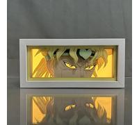 Hongjieya Lampe Anime JoJo Bizarre Adventure Figure Dio Brando pour décoration de chambre à coucher, veilleuse cadeau d'anniversaire pour lumière LED JJBA