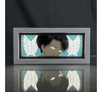 Hongjieya Veilleuse anime Levi Ackerman pour lumière LED RVB 16 couleurs changeantes pour décoration de chambre à coucher
