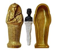 Hongjingda Tombeau en résine - Décoration Momie égyptienne Antique - Décoration Table Centrale - Momie réaliste