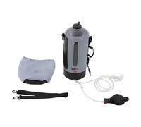 HongKKon Douche de camping portable de 12 l, kit de douche solaire multifonctionnelle avec tuyau et pommeau de douche, étanche, douche mobile pour camping, voyage, jardin, lavage de voiture