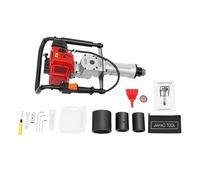 HongKKon Piquet de poteau à essence, moteur à essence 52 cm³, 1900 W, moteur monocylindre 2 temps, énergie d'impact 25-45J, pour garde-corps agricoles, culture de légumes