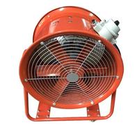 HongKKon Technique de rénovation, ventilateur de chantier, 2800 tr/min, ventilateur axial, 1100 W, 220 V, avec support de sol à 4 roues, moteur anti-explosion, ventilateur industriel pour usines