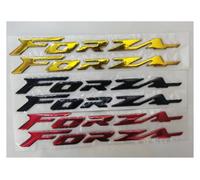 HONGLIAUTO pour Honda Forza 125 300 350 Logo Mark Symbole Carénage Latéral Horizon 2 4 7 Motorsport 3D Forza Emblème Badge Vélo Moto Autocollant(Or)