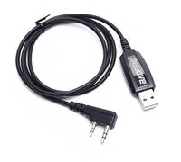 HONGLINSONG Câble de programmation USB pour Baofeng UV-5R, BF-888S, UV-K5, Kenwood | Puce CH340 sans pilote 2 broches | Compatible avec UV-82, GT-5R, BF-88E, RT-470X