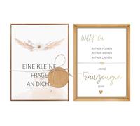 Hongma Boîte cadeau pour demoiselle d'honneur avec bracelet « Willst Du Meine Trauzeugin sein » avec bracelet Maid of Honor Gifts Boîte cadeau pour demoiselle d'honneur Idées de remerciement