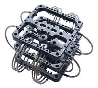 HONGTOO Tête d'amortisseur haute fréquence Isolateur de vibrations vidéo pour drone Cardan Montage de voiture Jib, aluminium CNC, capacité de charge de 8,8 kg, pour stabilisateurs de cardan DJI Ronin