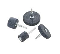 HONGUIS Lot de 4 pierres à aiguiser montées avec tige de 6,35 mm, formes assorties pour outils rotatifs, perceuse, meuleuse