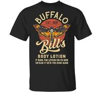 HONGWEl Buffalo-Bill Body Lotion Silence Lambs Horror Funny T-Shirt Black XL