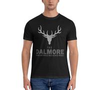 HONGWEl dalmore Logos T-Shirt Summer Tops Men's t Shirts T-Shirt Black XXL