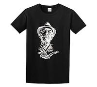 HONGWEl Hector Salamanca Ding Ding Designs Atmosphere Cartoon Retro Couples Music Festival T-Shirt Black S